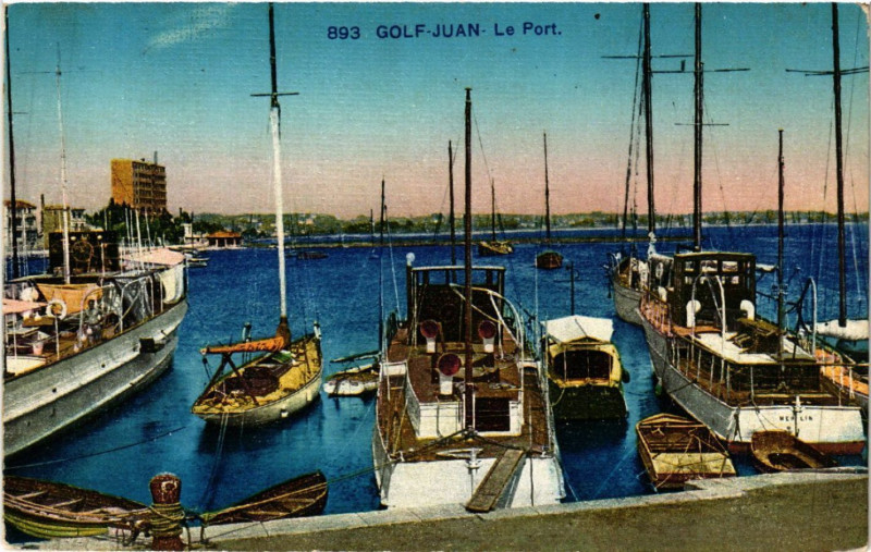 Carte postale ancienne Golfe-Juan - Le Port