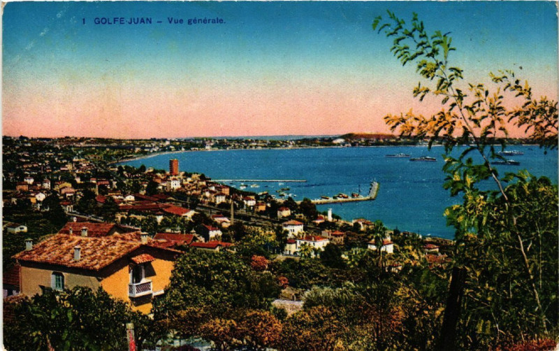 Carte postale ancienne Golfe-Juan - Vue générale