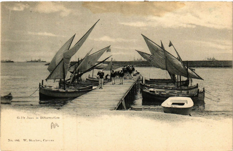 Carte postale ancienne Juan - Débarcadére