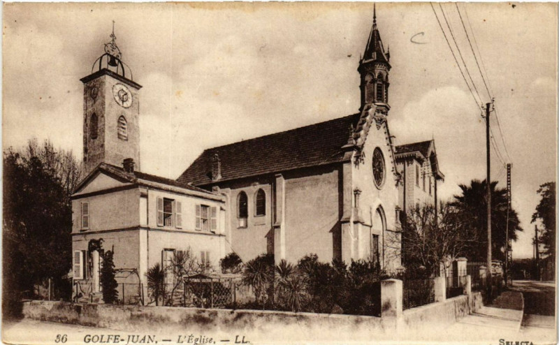 Carte postale ancienne Golfe-Juan - L'Eglise