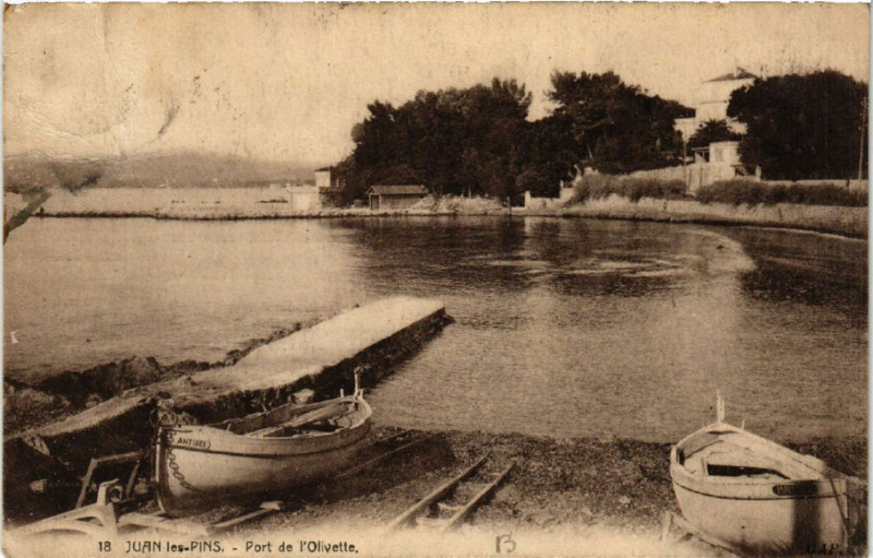 Carte postale ancienne Juan-les-Pins - Port de l'Olivette