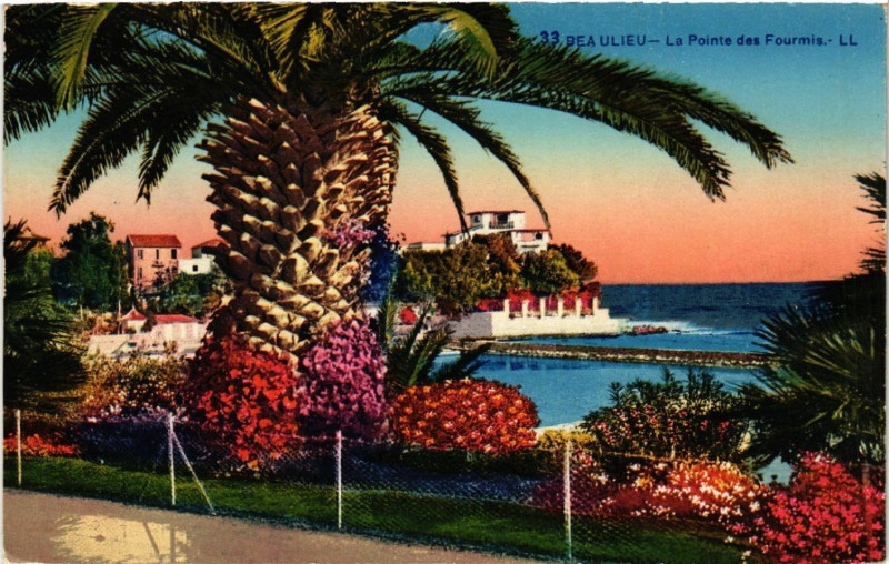 Carte postale ancienne Beaulieu - La Pointe des Fouries