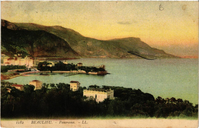 Carte postale ancienne Beaulieu - Panorama