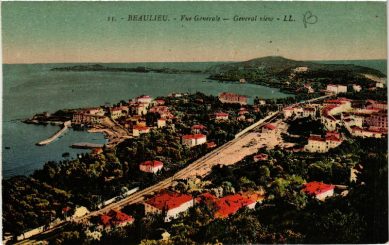 Carte postale ancienne Beaulieu - Vue Générale - General view