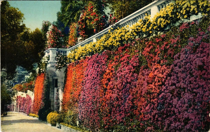 Carte postale ancienne La Cote d'Azur - Beaulieu - Le Boulevard Gordon-Benett
