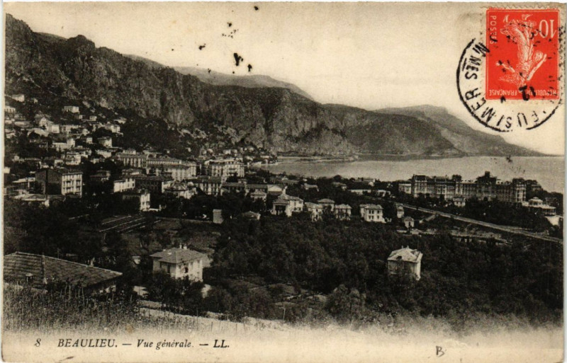 Carte postale ancienne Beaulieu - Vue générale