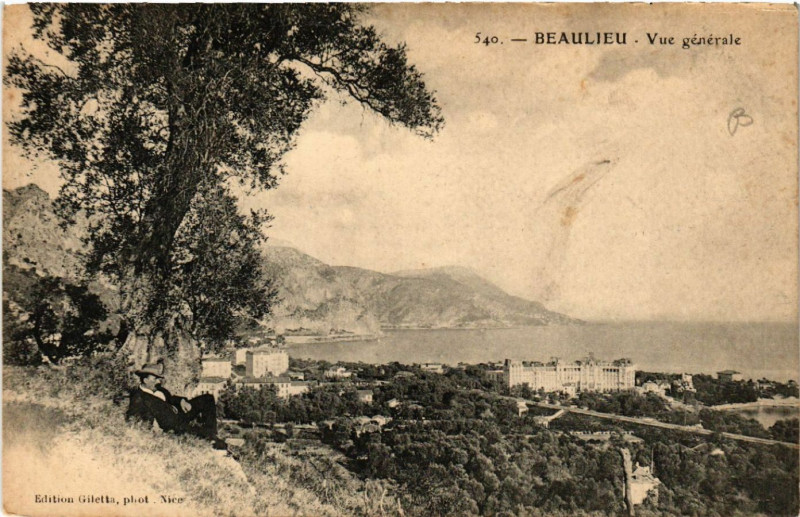 Carte postale ancienne Beaulieu - Vue générale
