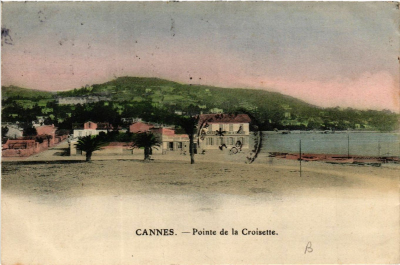 Carte postale ancienne Cannes - Pointe de la Croisette à Cannes