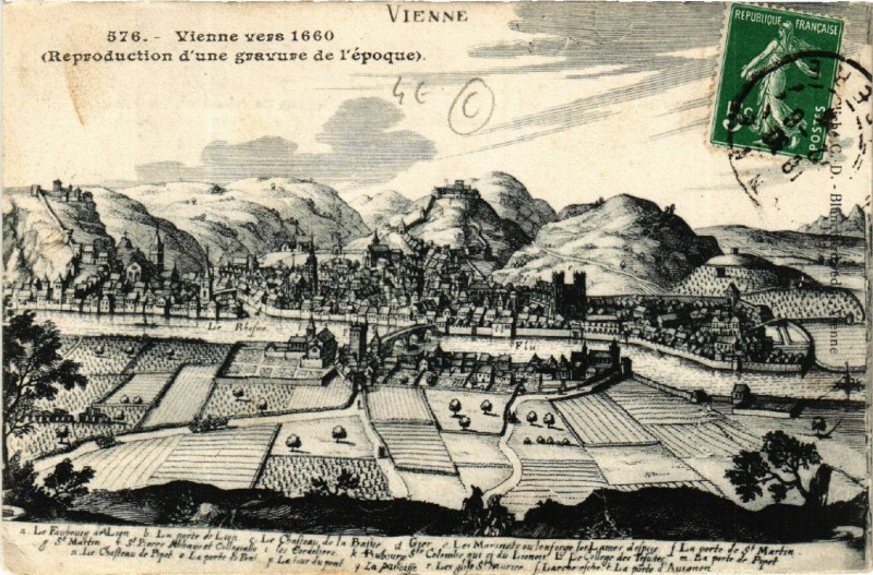 Carte postale ancienne Vienne - Vienne vers 1660 - Vue générale à Vienne