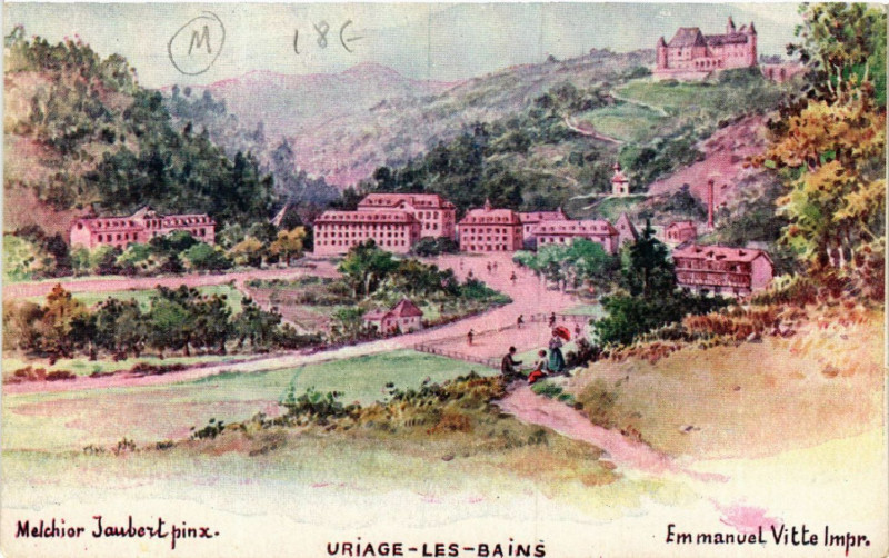 Carte postale ancienne Uriage-les-Bains - Vue