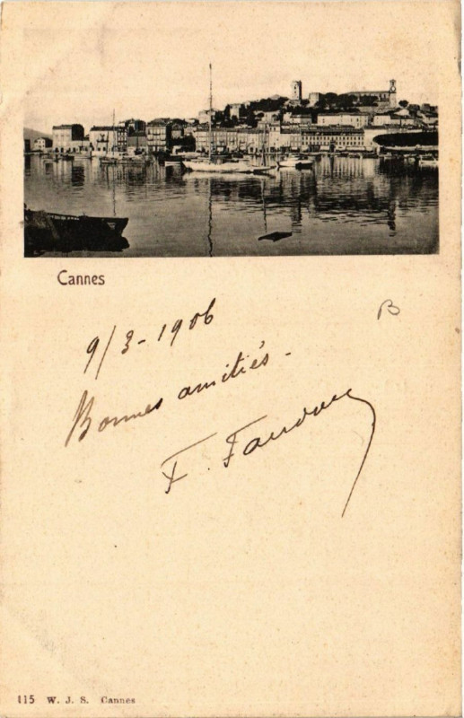Carte postale ancienne Cannes à Cannes