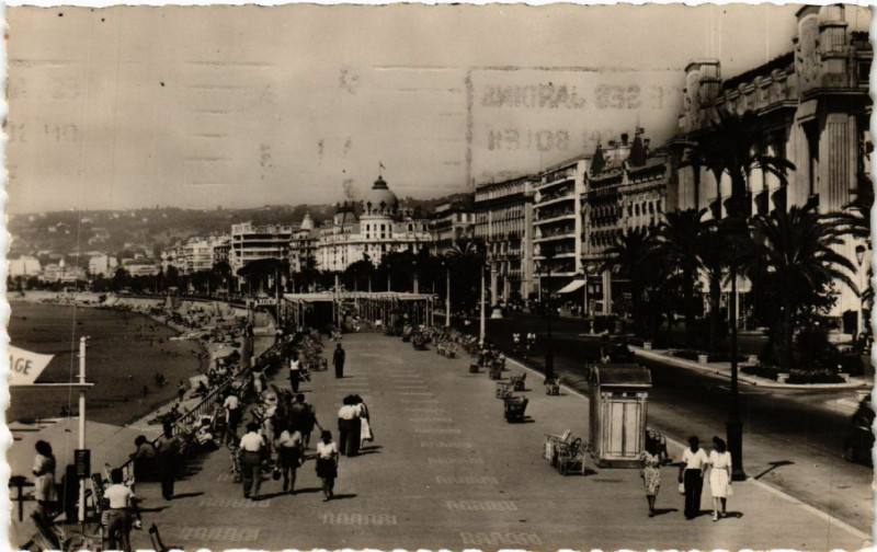 Carte postale ancienne La Cote d'Azur - Nice - La Promenade des Anglais à Nice