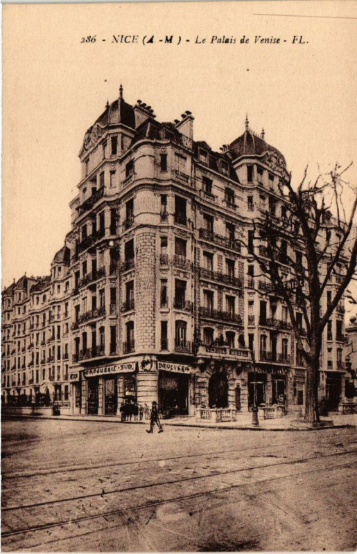 Carte postale ancienne Nice - Le Palais de Venise à Nice