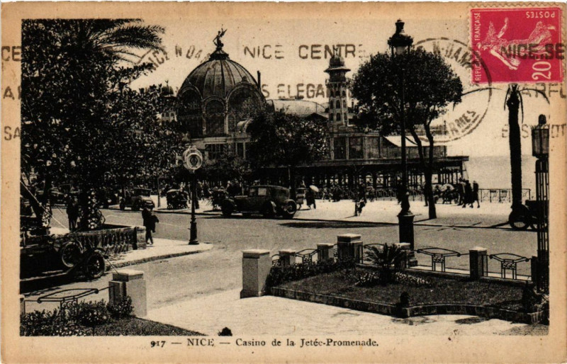 Carte postale ancienne Nice - Casino de la Jetée-Promenade à Nice