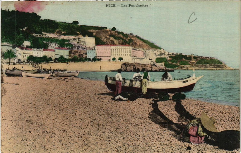 Carte postale ancienne Nice - Les Ponchettes à Nice
