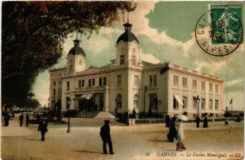 Carte postale ancienne Cannes - Le Casino Municipal à Cannes