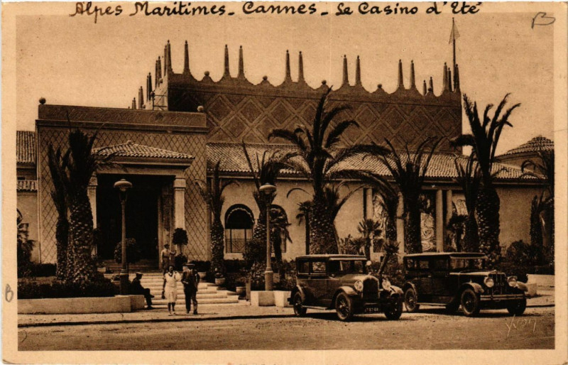 Carte postale ancienne Alpes Maritimes - Cannes - Le Casino d'Ete à Cannes