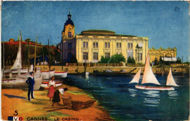 Carte postale ancienne Cannes - Le Casino à Cannes