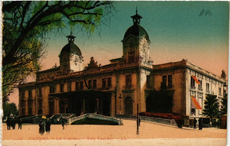 Carte postale ancienne Cannes - Le Casino - The Casino à Cannes