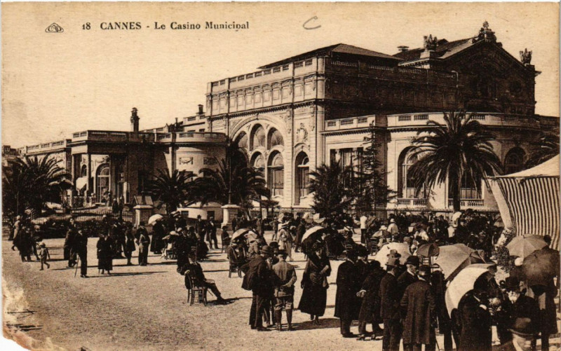 Carte postale ancienne Cannes - Le Casino Municipal à Cannes