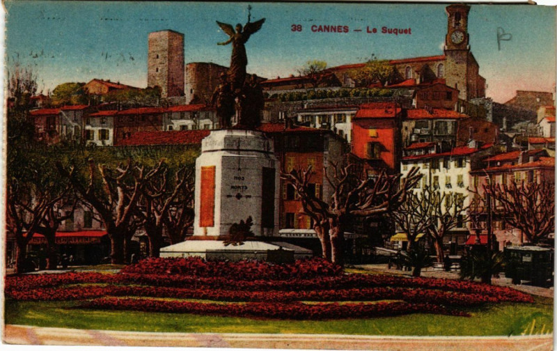 Carte postale ancienne Cannes - Le Suquet à Cannes