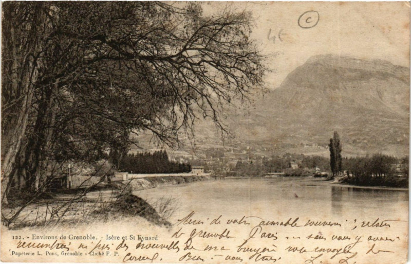 Carte postale ancienne Isere et St-Eynard - Env. de Grenoble à Grenoble