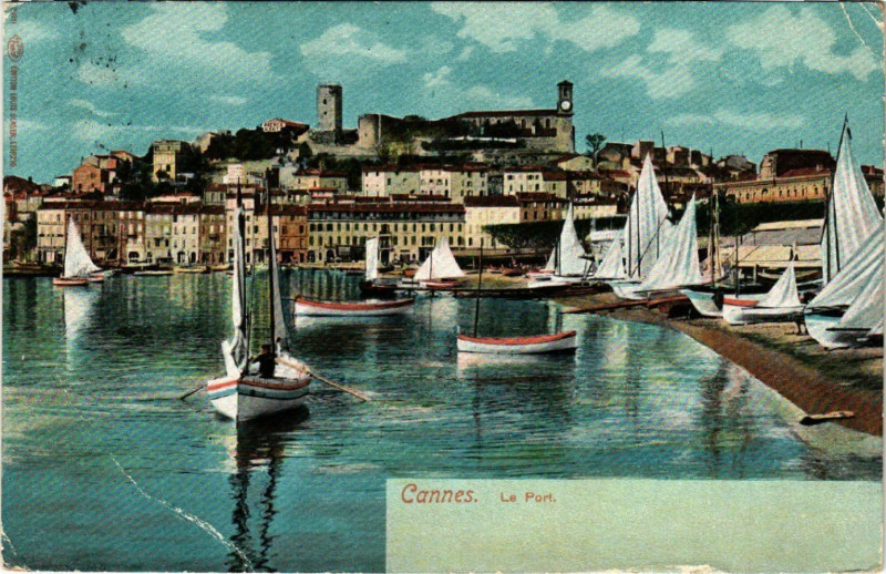 Carte postale ancienne Cannes - Le Port à Cannes