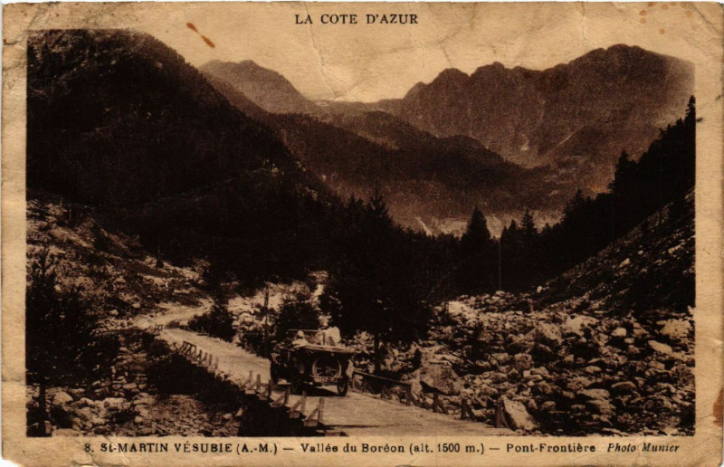 Carte postale ancienne La Core d'Azur - Saint-Martin Vesubie - Vallée du Boréon ..