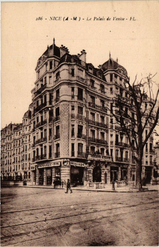 Carte postale ancienne Nice - Le Palais de Venice à Nice