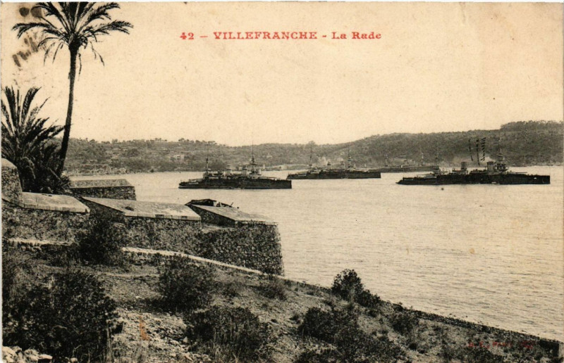 Carte postale ancienne Villefranche - La Rade