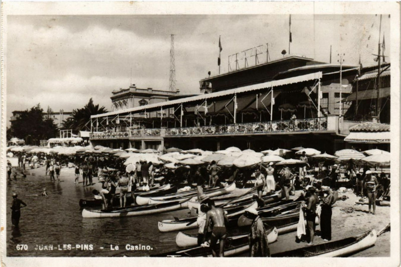 Carte postale ancienne Juan-les-Pins - Le Casino
