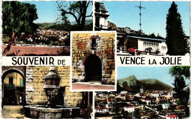 Carte postale ancienne Souvenir de Vence la Jolie à Vence