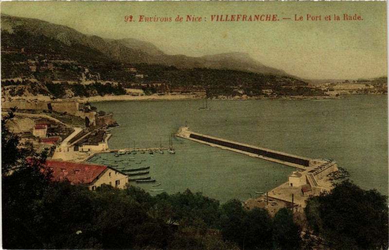 Carte postale ancienne Villefranche Le Port et la Rade