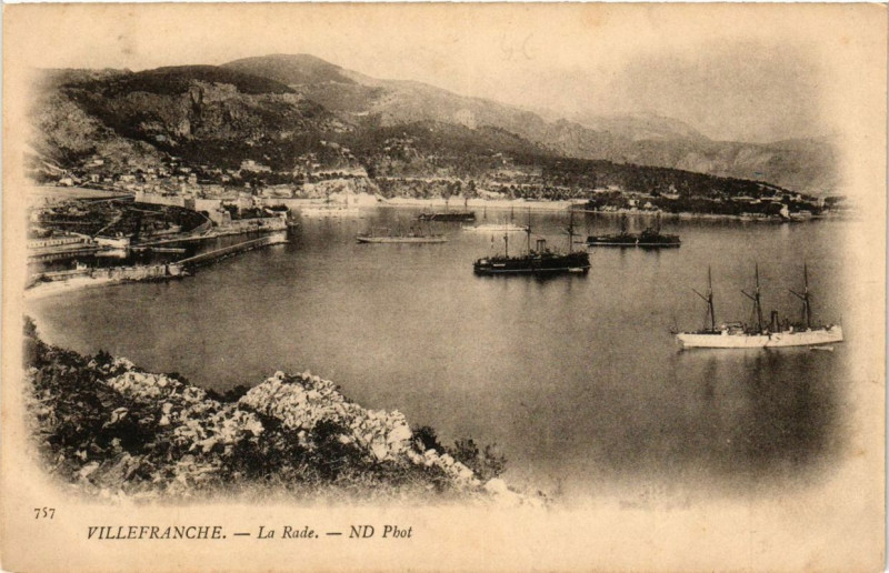 Carte postale ancienne Villefranche La Rade