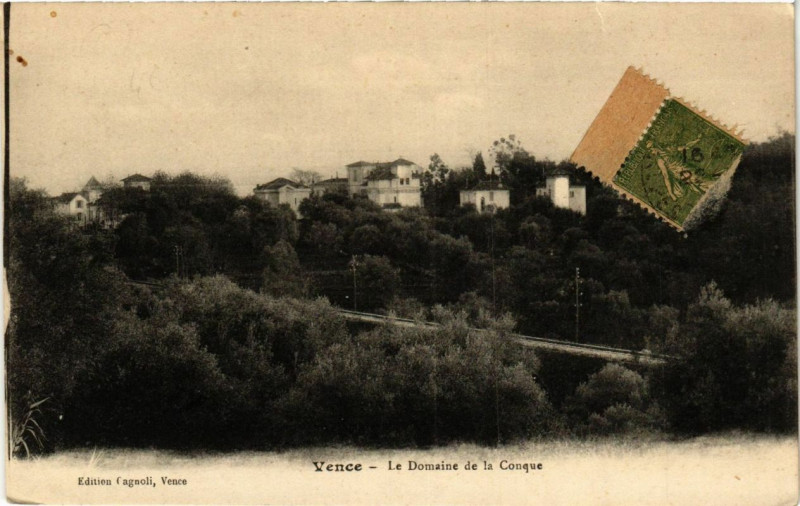 Carte postale ancienne Vence Le Domaine de la Conque à Vence