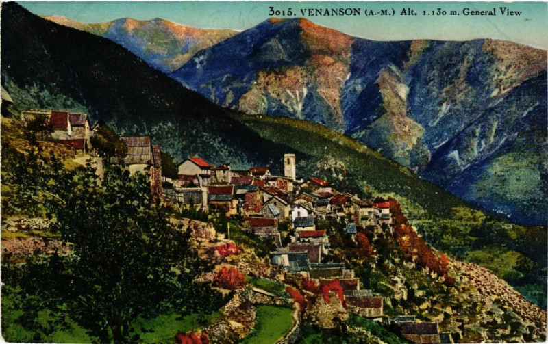 Carte postale ancienne Venanson Geeral view à Venanson
