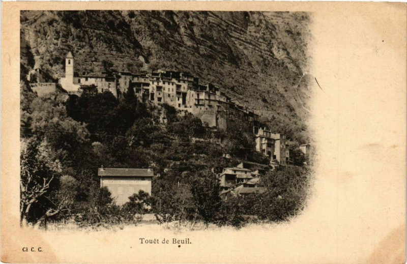 Carte postale ancienne Touet-de-Beuil à Beuil