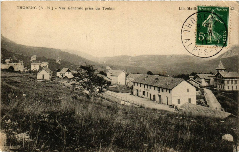 Carte postale ancienne Thorenc Vue générale prise du Tonkin