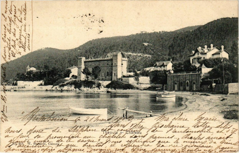 Carte postale ancienne Theoule Chateau