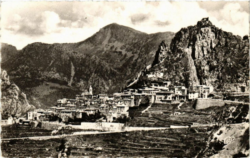Carte postale ancienne Sainte-Agnes Vue générale
