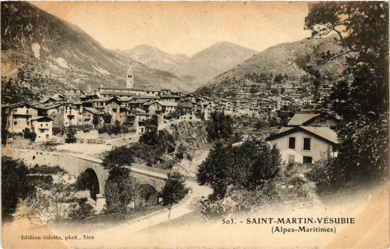 Carte postale ancienne Saint-Martin-Vesubie Alpes Maritimes