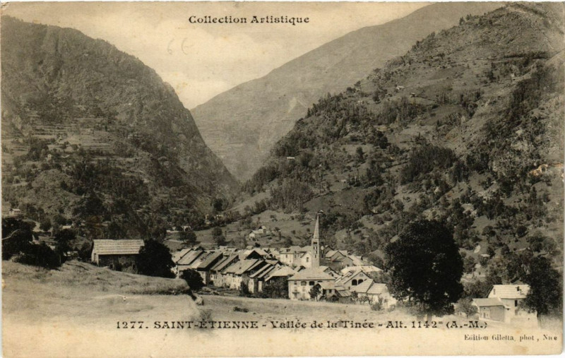 Carte postale ancienne Saint-Etienne Vallée de la Tinee, Alpes-Maritimes