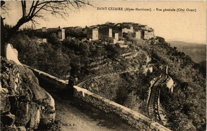 Carte postale ancienne Saint-Cezaire Vue générale