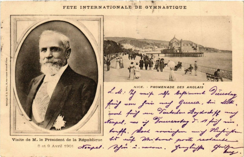 Carte postale ancienne Nice Promenade des Anglais à Nice