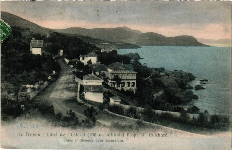 Carte postale ancienne Le Trayas Hotel D'Esterel