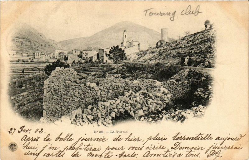 Carte postale ancienne La Turbie à La Turbie