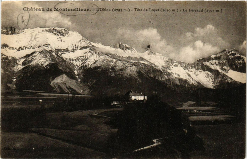 Carte postale ancienne Chateau de Montmeilleur - Vue