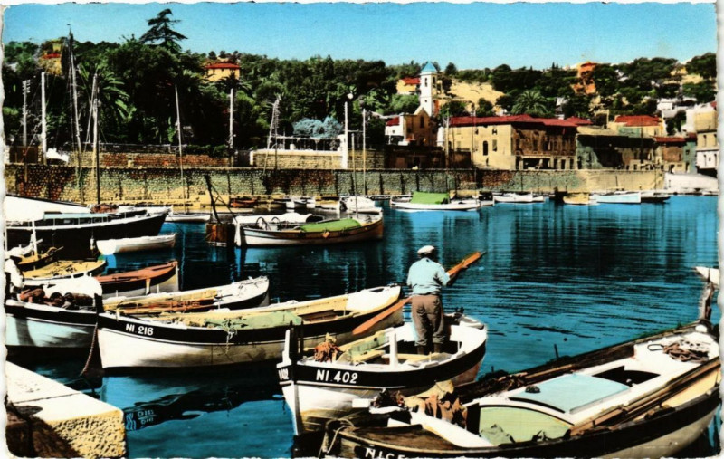 Carte postale ancienne La Cote d'Azur Saint-Jean-Cap-Ferrat Le Port de Peche à Saint-Jean-Cap-Ferrat