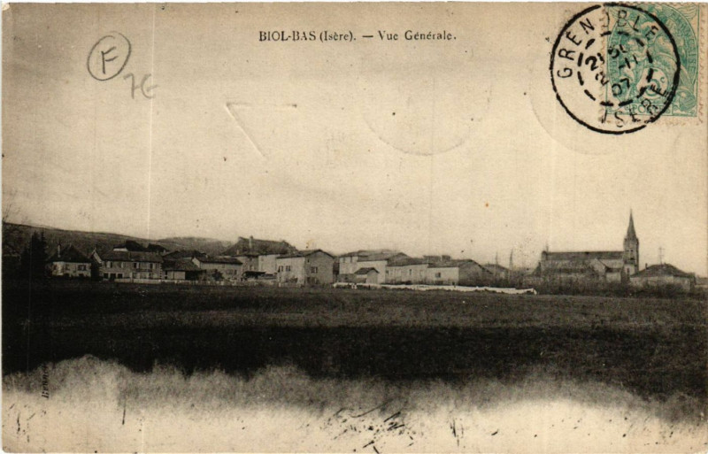 Carte postale ancienne Biol - Biol-Bas - Vue générale à Biol