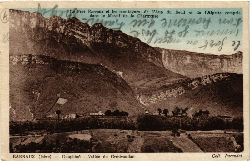 Carte postale ancienne Barraux - Dauphiné - Vallée du Gresivaudan - Le Fort Barraux à Barraux